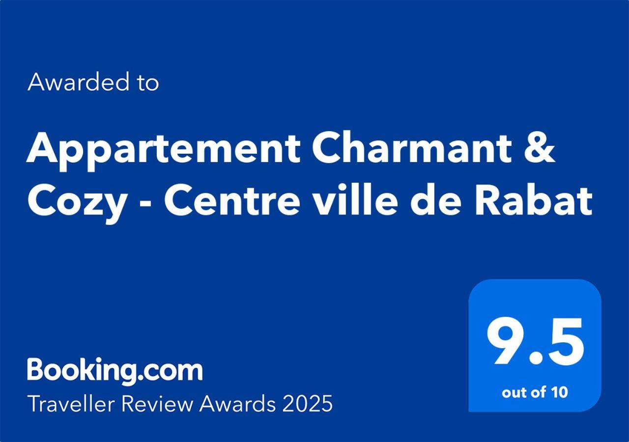 Appartement Charmant & Cozy - Centre Ville De Rabat Exteriör bild